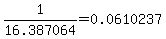 1%2F16.387064=0.0610237