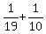 1%2F19%2B1%2F10