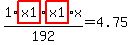 1%2F192%2Ahighlight_red%28+x1+%29%2Ahighlight_red%28+x1+%29%2Ax=4.75