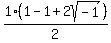1%2F2%2A%281+-1+%2B+2sqrt%28-1%29%29
