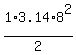 1%2F2%2A3.14%2A8%5E2