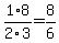 1%2F2%2A8%2F3=8%2F6