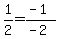 1%2F2=%28-1%29%2F%28-2%29