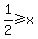 1%2F2%3E=x