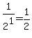 1%2F2%5E1=1%2F2