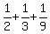 1%2F2+%2B+1%2F3+%2B+1%2F9
