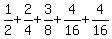 1%2F2+%2B+2%2F4+%2B+3%2F8+%2B+4%2F16+%2B+4%2F16