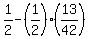 1%2F2+-+%281%2F2%29%2A%2813%2F42%29