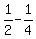 1%2F2+-+1%2F4