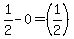 1%2F2-0=%281%2F2%29