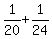 1%2F20%2B1%2F24