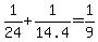 1%2F24+%2B+1%2F14.4+=+1%2F9