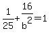 1%2F25%2B16%2Fb%5E2=1
