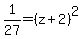 1%2F27+=+%28z%2B2%29%5E2