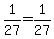 1%2F27+=+1%2F27