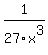 1%2F27x%5E3