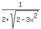 1%2F2sqrt%282-3x%5E2%29%29
