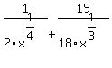 1%2F2x%5E%281%2F4%29%2B19%2F18x%5E%281%2F3%29