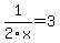 1%2F2x+=+3