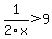 1%2F2x+%3E+9