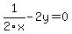 1%2F2x+-+2y+=+0