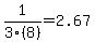 1%2F3%288%29+=+2.67