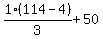 1%2F3%2A%28114+-+4%29+%2B+50