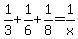 1%2F3%2B1%2F6%2B1%2F8+=+1%2Fx