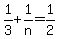 1%2F3%2B1%2Fn=1%2F2