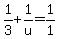 1%2F3%2B1%2Fu=1%2F1
