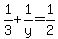 1%2F3%2B1%2Fy=1%2F2