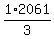 1%2F3+%2A2061