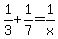 1%2F3+%2B++1%2F7+=+1%2Fx