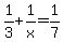 1%2F3+%2B+1%2Fx+=+1%2F7