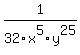 1%2F32x%5E5y%5E25