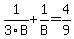 1%2F3B%2B1%2FB=4%2F9