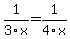1%2F3x=1%2F4x