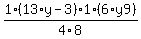 1%2F4%2A%2813%2Ay-3%29%2A1%2F8%2A%286%2Ay9%29