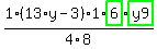 1%2F4%2A%2813%2Ay-3%29%2A1%2F8%2Ahighlight_green%28+6+%29%2Ahighlight_green%28+y9+%29