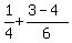 1%2F4%2B%283-4%29%2F6