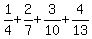 1%2F4%2B2%2F7%2B3%2F10%2B4%2F13
