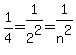 1%2F4+=+1%2F2%5E2+=+1%2Fn%5E2