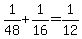 1%2F48%2B1%2F16=1%2F12