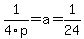 1%2F4p+=+a+=+1%2F24