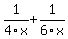1%2F4x%2B1%2F6x