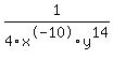 1%2F4x%5E-10y%5E14