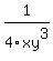 1%2F4xy%5E3