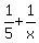1%2F5%2B1%2Fx