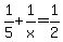 1%2F5%2B1%2Fx=1%2F2