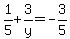 1%2F5%2B3%2Fy=-3%2F5